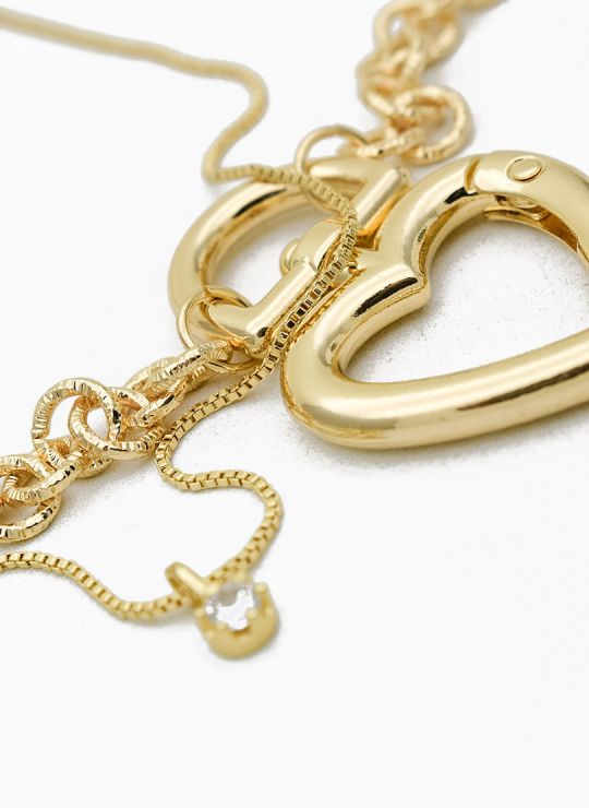 SET DE COLLAR / DOS CADENAS LAMINADAS EN ORO GARANTIZADAS  INCLUYE CADENA FRAMBUESA 2022