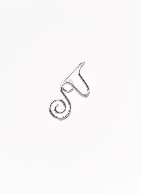 CANDONGAS EAR CUFF ACERO  INOXIDABLE 316L MEDIANA - DISEÑO ORIGINAL/EXCLUSIVO LABRADO ESPECIAL 
