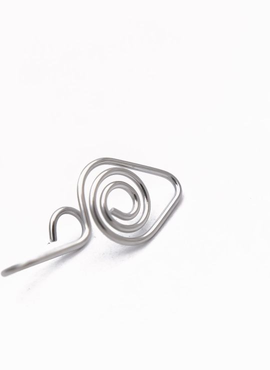 CANDONGAS EAR CUFF ACERO  INOXIDABLE 316L MEDIANA - DISEÑO ORIGINAL/EXCLUSIVO LABRADO ESPECIAL 