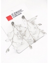 ARETES EN BISUTERIA FINA CON BRILLANTES Y MICROCIRCONES DISEÑO D/AMOON COLECCION
