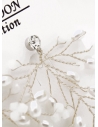 ARETES EN BISUTERIA FINA CON BRILLANTES Y MICROCIRCONES DISEÑO D/AMOON COLECCION