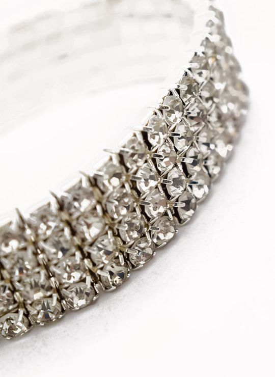 PULSERA CON BRILLANTERIA EN BISUTERIA FINA COLECCION D´MOON 20203