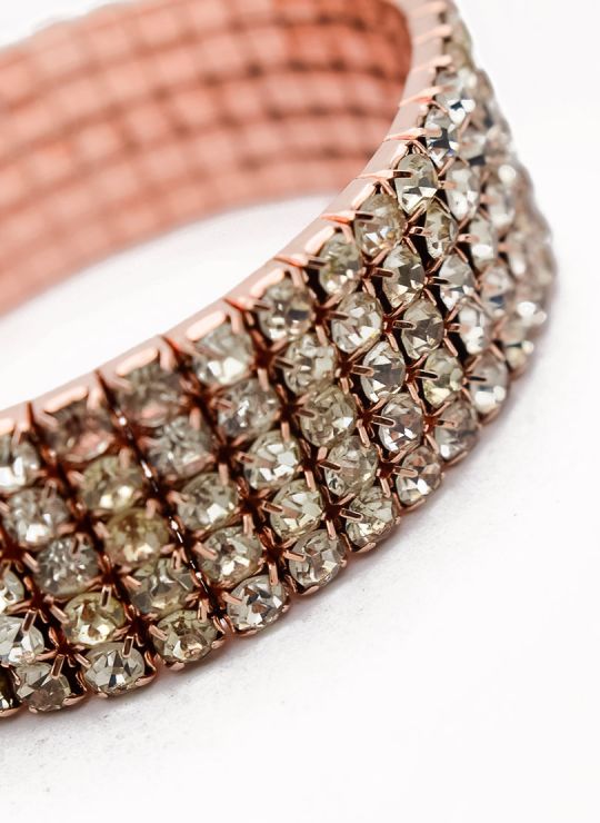 PULSERA CON BRILLANTERIA EN BISUTERIA FINA COLECCION D´MOON 20203