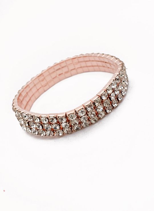 PULSERA CON BRILLANTERIA EN BISUTERIA FINA COLECCION D´MOON 20203