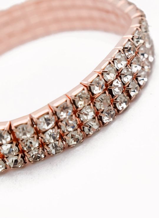 PULSERA CON BRILLANTERIA EN BISUTERIA FINA COLECCION D´MOON 20203