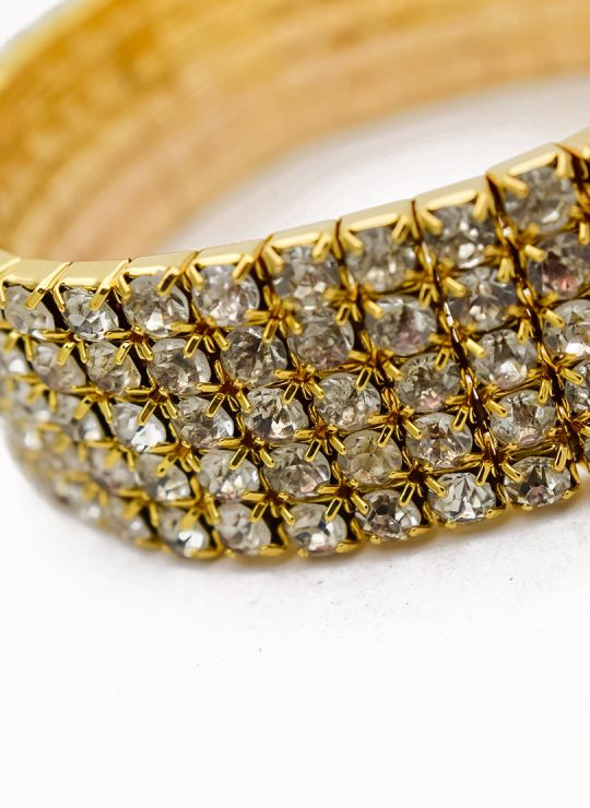 PULSERA CON BRILLANTERIA EN BISUTERIA FINA COLECCION D´MOON 20203