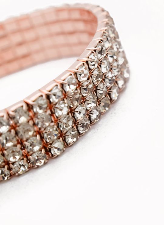 PULSERA CON BRILLANTERIA EN BISUTERIA FINA COLECCION D´MOON 20203
