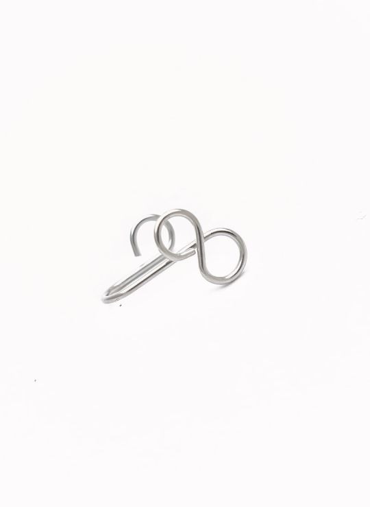 CANDONGAS EAR CUFF ACERO INOXIDABLE 316L ESPECIAL RODINADO MEDIANA - DISEÑO ORIGINAL/EXCLUSIVO LABRADO ESPECIAL 