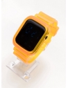RELOJ LED CALIDAD AA MARCA SK BLUE PULSO GOMA SILICONA  - CUERO - / NO SUMERGIBLE