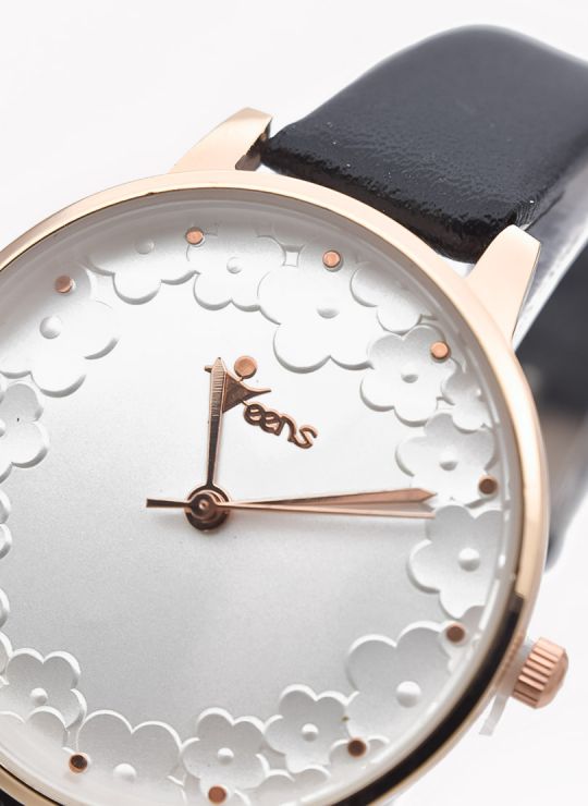 RELOJ ANALOGO CALIDAD AA TEENS  PULSO SILICONA O  CUERO SINT / NO SUMERGIBLE