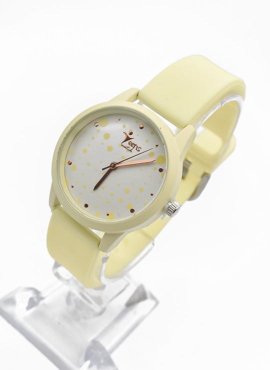 RELOJ ANALOGO CALIDAD AA TEENS  PULSO SILICONA O  CUERO SINT / NO SUMERGIBLE