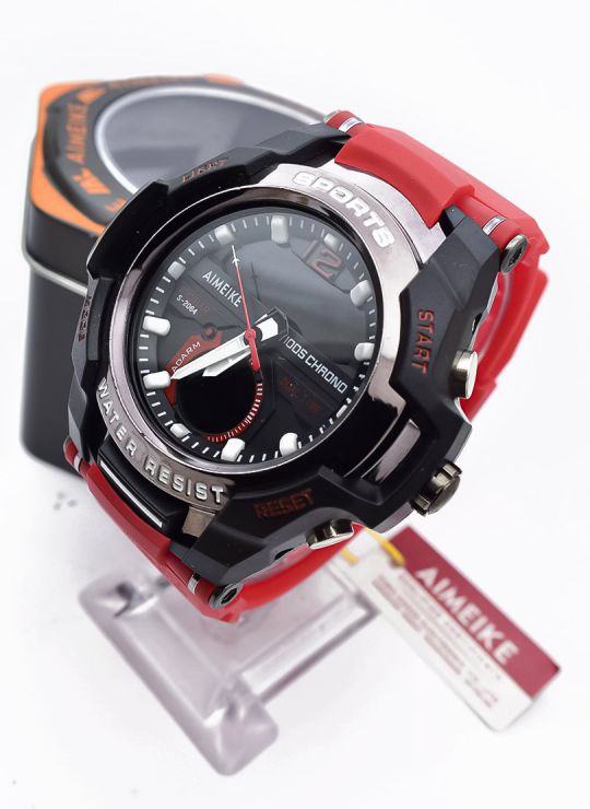 RELOJ CALIDAD AA  DOBLE HORA SUMERGIBLE 3 METROS/ PULSO  GOMA /ESTUCHE/FUNCIONAL/CAJA DE LUJO / GARANTIA 3 MESES 