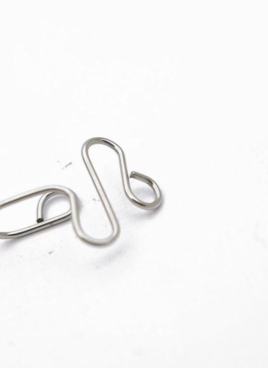 EAR CUFF ACERO  INOXIDABLE 316L MEDIANA - DISEÑO ORIGINAL/EXCLUSIVO LABRADO ESPECIAL 