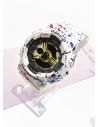 RELOJ CALIDAD AA  GOMA REFORZADA DOBLE HORA FUNCIONAL COLOR -  RESISTENTE A SALPICADURAS 