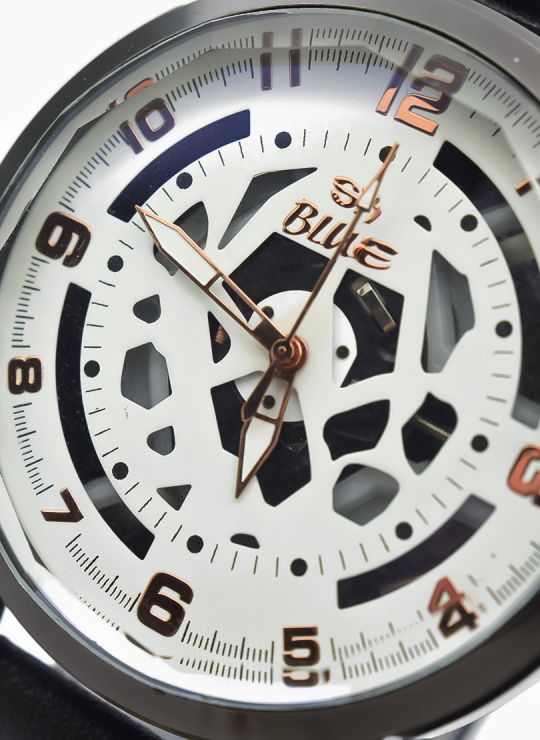 RELOJ PARA HOMBRE ANALOGO CALIDAD AA  DISEÑO EXCLUSIVO PULSO SILICONA O  CUERO SINT / NO SUMERGIBLE