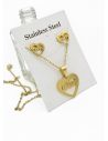LOTE DE COLLARES EN ACERO INOXIDABLE X 50 UNIDADES/ INCLUYE ARETES, CADENA Y DIJE TIPO ECO