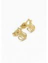 LOTE DE ARETES TIPO TOPO EN ACERO INOXIDABLE  X 50 UNIDADES