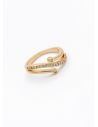 LOTE   X 20 UNIDADES DE ANILLOS GRADUABLES  CON MICROCIRCONES EN COVERGOLD