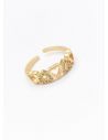 LOTE   X 20 UNIDADES DE ANILLOS GRADUABLES  CON MICROCIRCONES EN COVERGOLD
