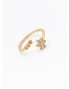 LOTE   X 20 UNIDADES DE ANILLOS GRADUABLES  CON MICROCIRCONES EN COVERGOLD