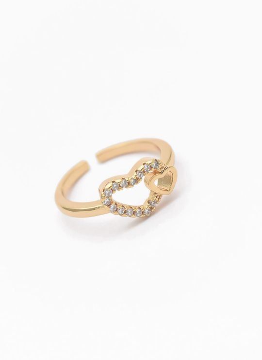 LOTE   X 20 UNIDADES DE ANILLOS GRADUABLES  CON MICROCIRCONES EN COVERGOLD