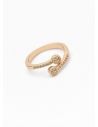 LOTE   X 20 UNIDADES DE ANILLOS GRADUABLES  CON MICROCIRCONES EN COVERGOLD