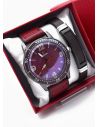 LOTE X 6 UNIDADES SET  RELOJ CUERO CON PULSERA PLACA EN ACERO NEOPRENO CON ESTUCHE TIPO CASIO DE LUJO