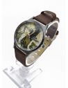 LOTE X 12 UNIDADES SET  RELOJES EN CUERO MAQUINARIA METALICA CALIDAD AA