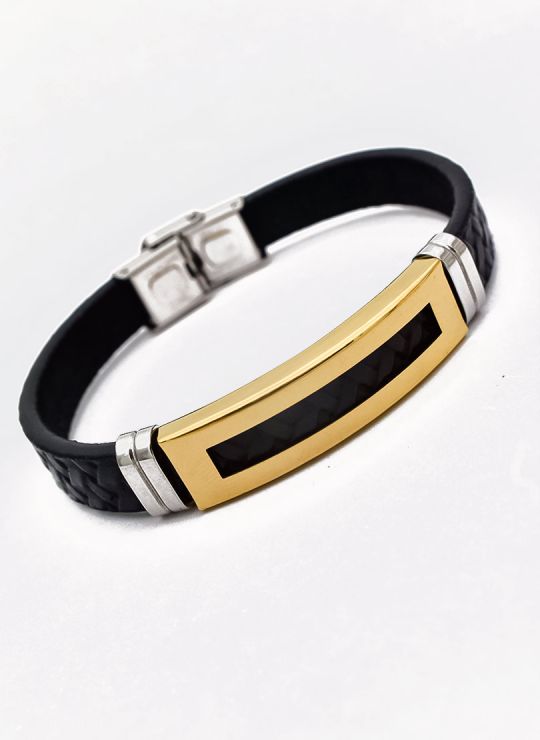 LOTE SURTIDO X 20 UNIDADES DE PULSERAS HECHAS A MANO NEOPRENO/ACERO/RODIO 