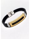 LOTE SURTIDO X 20 UNIDADES DE PULSERAS HECHAS A MANO NEOPRENO/ACERO/RODIO 