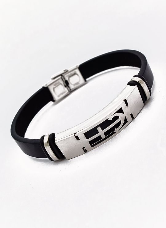 LOTE SURTIDO X 20 UNIDADES DE PULSERAS HECHAS A MANO NEOPRENO/ACERO/RODIO 