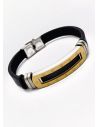 LOTE SURTIDO X 20 UNIDADES DE PULSERAS HECHAS A MANO NEOPRENO/ACERO/RODIO 