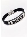 LOTE SURTIDO X 20 UNIDADES DE PULSERAS HECHAS A MANO NEOPRENO/ACERO/RODIO 