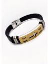 LOTE SURTIDO X 20 UNIDADES DE PULSERAS HECHAS A MANO NEOPRENO/ACERO/RODIO 