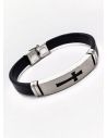 LOTE SURTIDO X 20 UNIDADES DE PULSERAS HECHAS A MANO NEOPRENO/ACERO/RODIO 