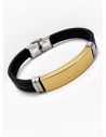 LOTE SURTIDO X 20 UNIDADES DE PULSERAS HECHAS A MANO NEOPRENO/ACERO/RODIO 
