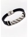 LOTE SURTIDO X 20 UNIDADES DE PULSERAS HECHAS A MANO NEOPRENO/ACERO/RODIO 