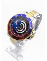 RELOJ CON CALENDARIO/SEGUNDERO LATERAL CALIDAD AAA DISEÑO PULSO ACERADO REFORZADA  / NO SUMERGIBLE