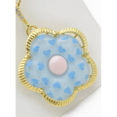 SET DE COLLAR, DIJE EN ACERO INOXIDABLE 316L  INCLUYE CADENA FRAMBUESA 