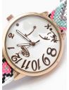 RELOJ  CALIDAD AA PULSO SILICONA/CUERO SINT / TELA CON MAQUINARIA METALICA / NO SUMERGIBLE BLUE NIGHT
