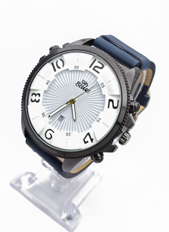 RELOJ ANALOGO CON CALENDARIO   CALIDAD AA DISEÑO PULSO CUERO REFORZADO  / NO SUMERGIBLE