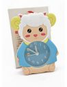 RELOJ 12 X 7 CM ESCRITORIO CON ALARMA  FRENTE GOMA - METALICO MEDIANO  PILA AA 