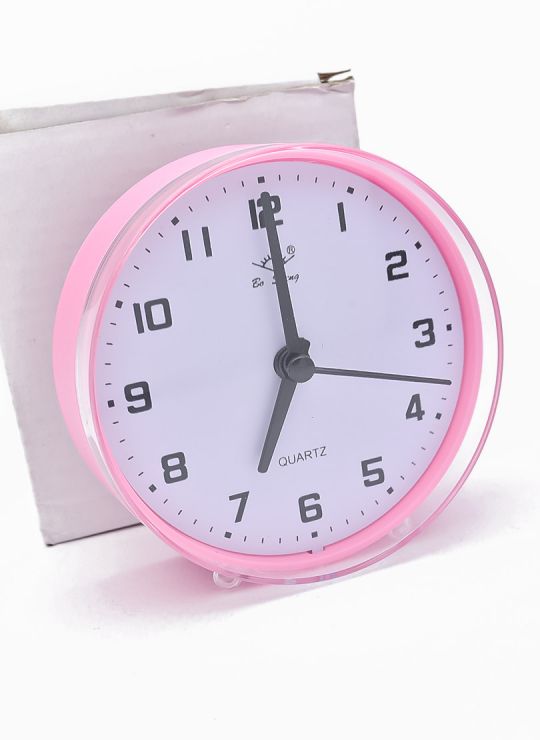 RELOJ 14 X 10 CM ESCRITORIO CON ALARMA  - METALICO / ACRILICO MEDIANO  