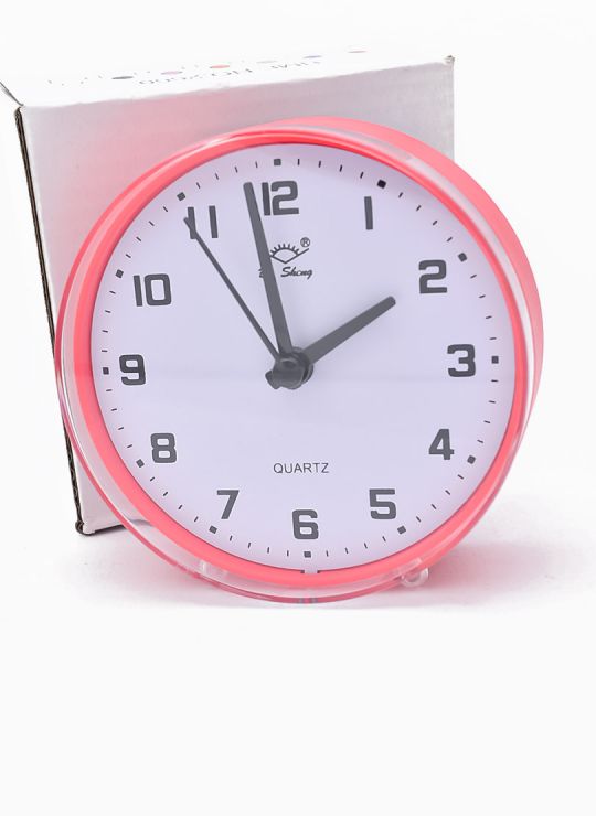 RELOJ 14 X 10 CM ESCRITORIO CON ALARMA  - METALICO / ACRILICO MEDIANO  