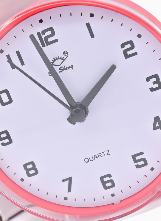 RELOJ 14 X 10 CM ESCRITORIO CON ALARMA  - METALICO / ACRILICO MEDIANO  