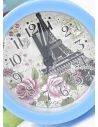 RELOJ 14 X 10 CM ESCRITORIO CON ALARMA  - METALICO / ACRILICO MEDIANO  