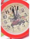 RELOJ 14 X 10 CM ESCRITORIO CON ALARMA  - METALICO / ACRILICO MEDIANO  
