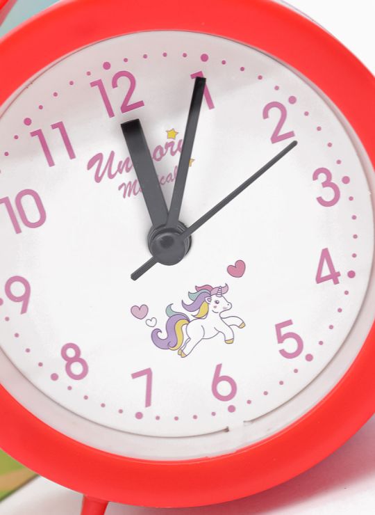 RELOJ 14 X 10 CM ESCRITORIO CON ALARMA  - METALICO / ACRILICO MEDIANO  