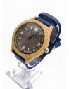 RELOJ  CALIDAD AA PULSO SILICONA/CUERO SINT / TELA CON MAQUINARIA METALICA / NO SUMERGIBLE BLUE NIGHT