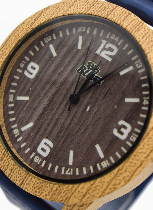 RELOJ  CALIDAD AA PULSO SILICONA/CUERO SINT / TELA CON MAQUINARIA METALICA / NO SUMERGIBLE BLUE NIGHT